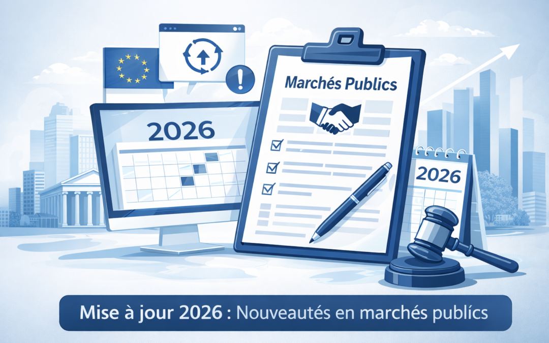 Mise à jour des seuils de publicité et de mise en concurrence en marchés publics à partir de 2026